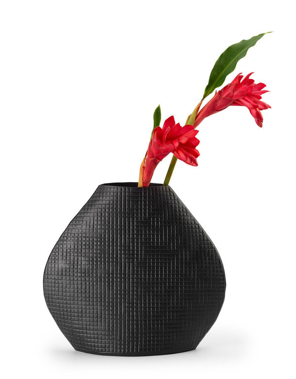 PHILIPPI OUTBACK Vase schwarz, pulverbeschichtet - Größen S,L oder als Set